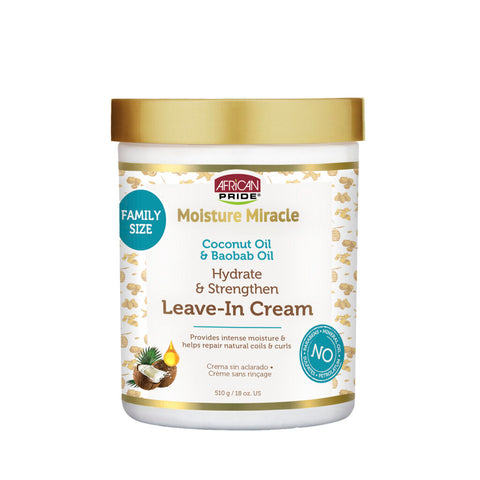 Image of Coconut Oil & Baobab Oil Leave-In Cream, 18oz Position 1