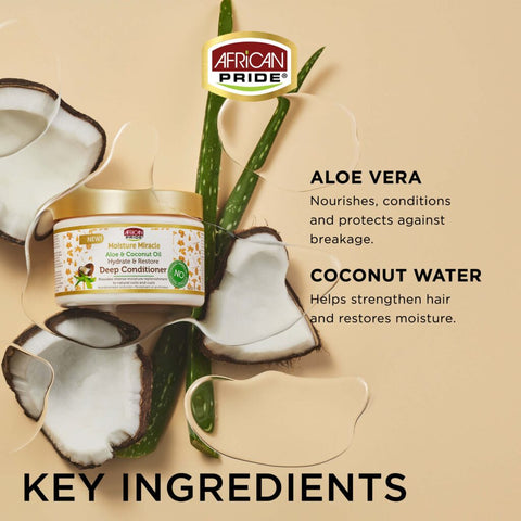 Image of Aloe & Coconut Oil Deep Conditioner, 12oz Position 5