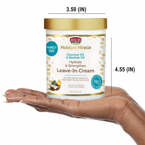 Image of Coconut Oil & Baobab Oil Leave-In Cream, 18oz Position 8