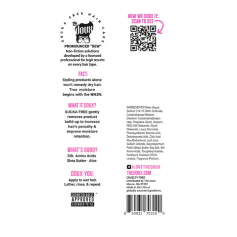 Image of The Doux SUCKA FREE Moisturizing Shampoo 8 oz Position 2