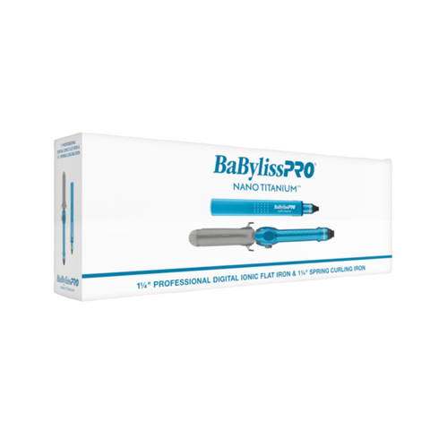Image of BABYLISSPRO NANO 1¼" FLAT IRON + 1¼" CURL IRON | BNTPP98 Position 3
