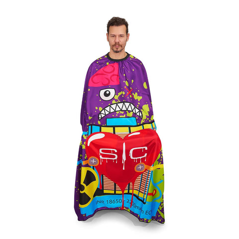 Image of StyleCraft Studio Professional Extra-Long Kick Covers Cape - Purple Radioactive (SC350B) Position 2