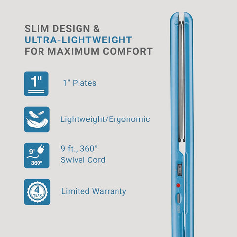 Image of BaBylissPRO Nano Titanium 1" Compact & 1" Ultra-Thin Full SIze Flat Iron Value Set (BNTPP84) Position 3