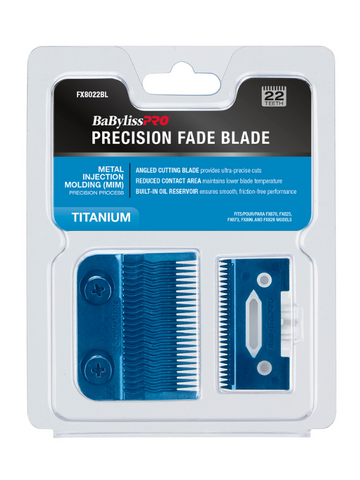 Image of BaBylissPRO MIM Ultra-Thin Blue Clipper Blade #FX8022BL Position 4
