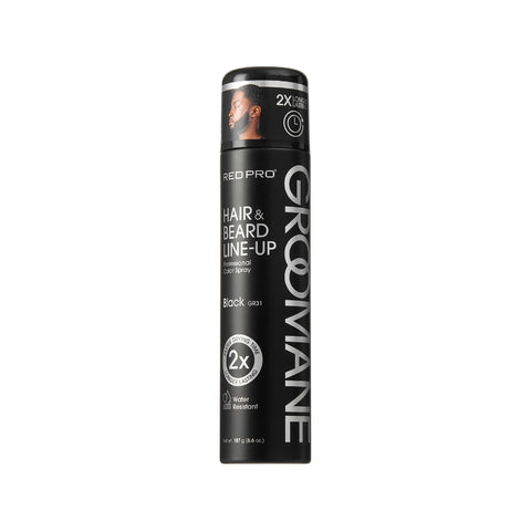 Image of Red PRO GROOMANE Waterproof & Fade-Resistant Temporary Lineup Color Spray (187g/6.6oz) Position 1