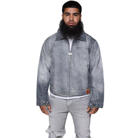 Image of ARTICLE I DENIM UTILITY JACKET Position 3
