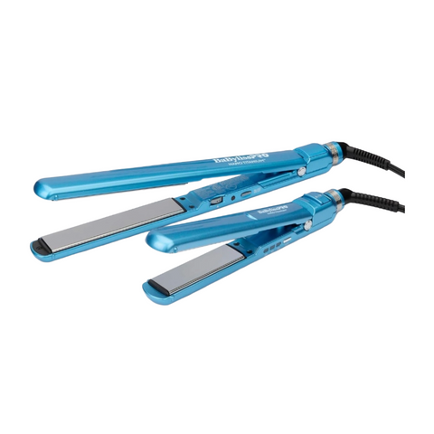 Image of BaBylissPRO Nano Titanium 1" Compact & 1" Ultra-Thin Full SIze Flat Iron Value Set (BNTPP84) Position 1