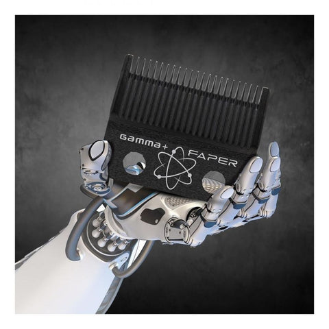 Image of Gamma+ Replacement Fixed DLC Faper Clipper Blade with Moving Slim Tooth Cutter Position 6