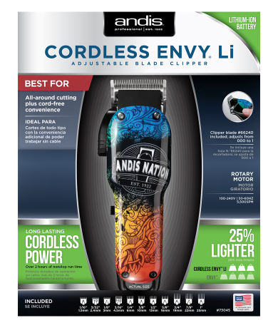 Image of Andis Cordless Clipper Envy Li