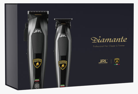 Image of JRL Professional x Lamborghini Diamante Limited Edition Cordless Clipper & Trimmer Combo Set - Black (DI2025B) Position 2