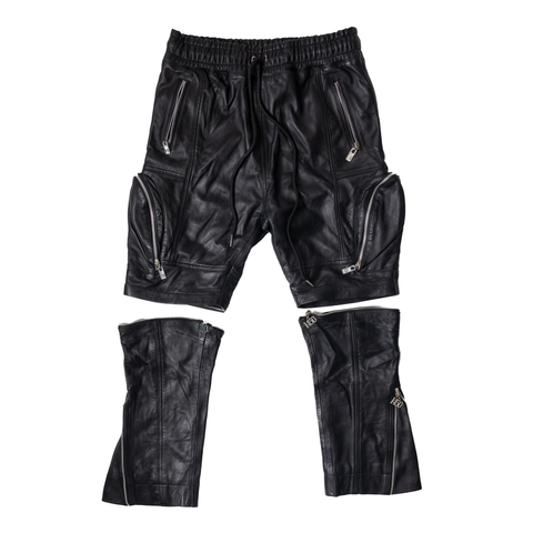 Image of ARTICLE I LEATHER UTILITY PANTS Position 2