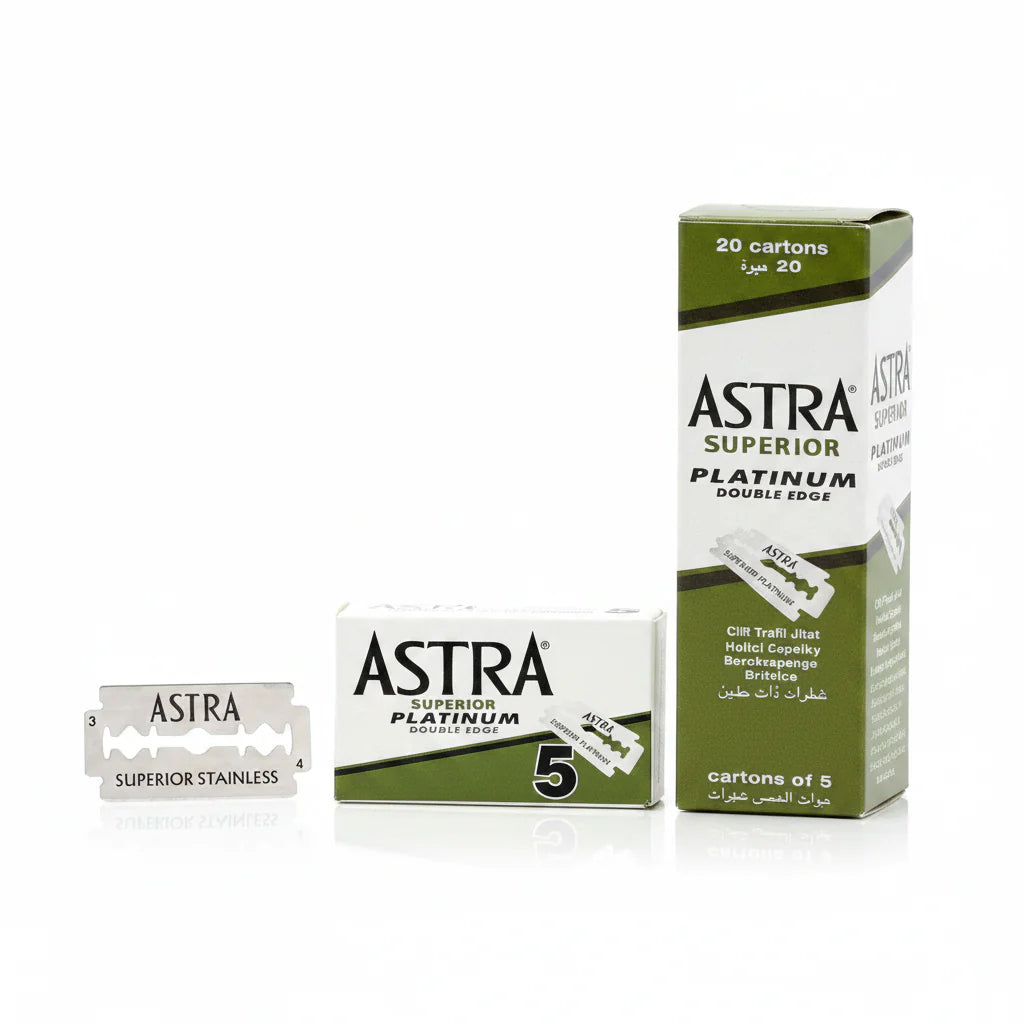 Astra Double Edge Razor Blades (Green) Position 3