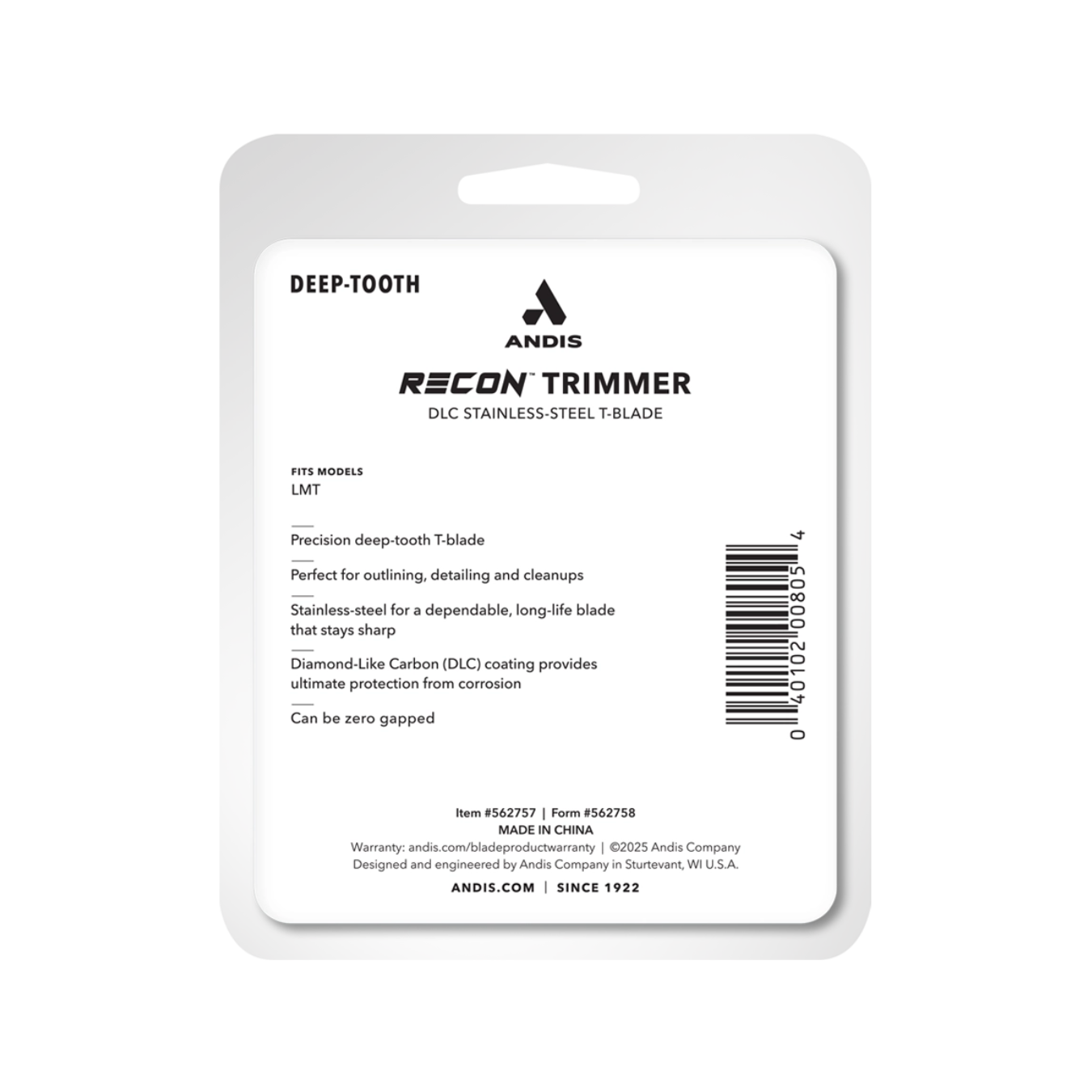 Andis Replacement Blade Recon Trimmer | 562757 Position 3