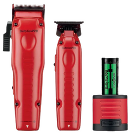 BaBylissPRO FXONE Lo-ProFX Limited Edition Matte Red Clipper-Trimmer & Boosted Battery | FX129MRPK Position 1