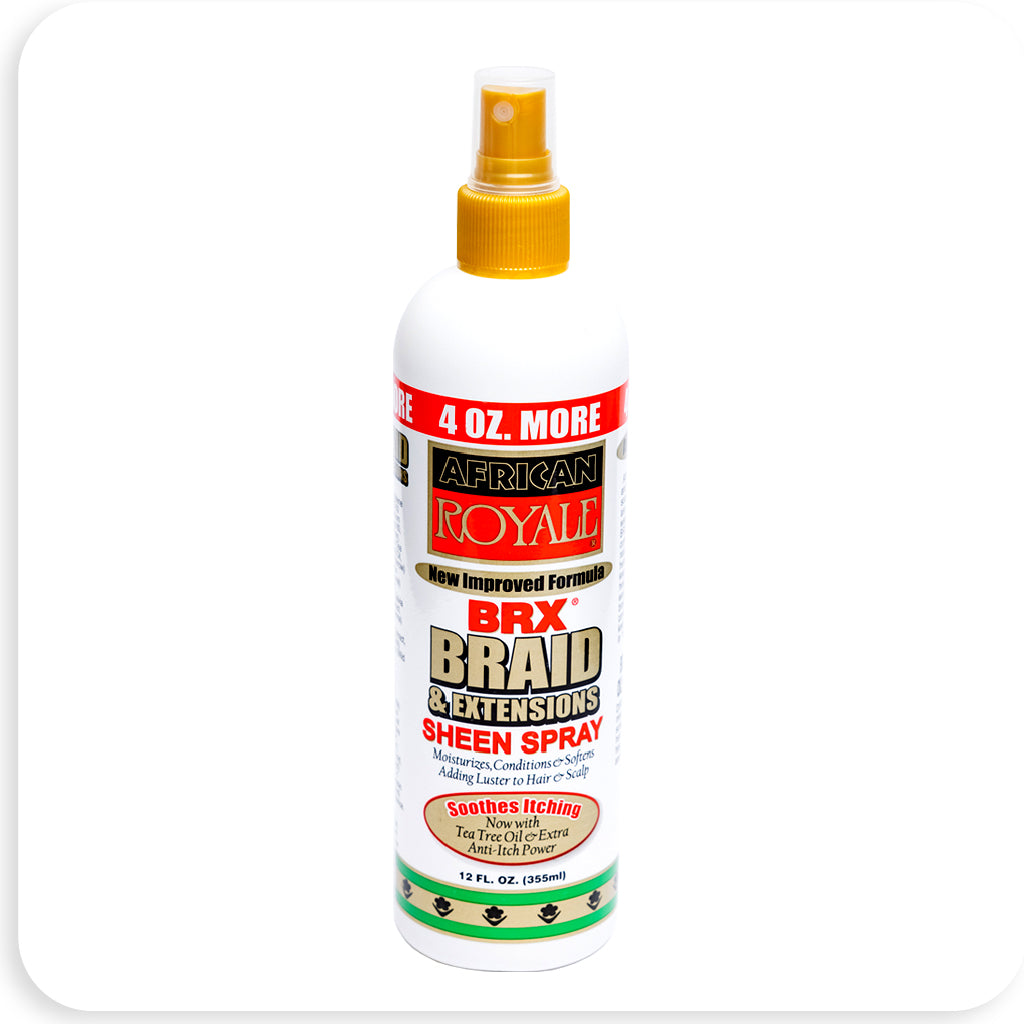 African Royale BRX Braid and Extensions Sheen Spray 12 oz  Position 1