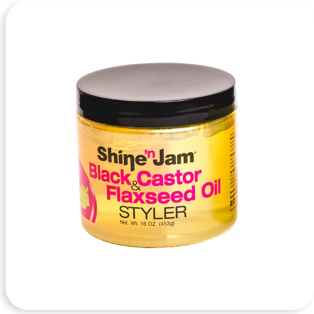 Ampro Shine 'n Jam Black Castor Flaxseed Oil Styler 16 oz Position 1