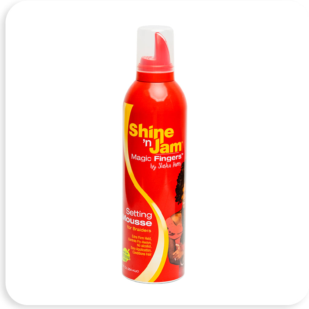 Ampro Shine 'n Jam Magic Fingers Finishing Setting Mousse 12 oz Position 1