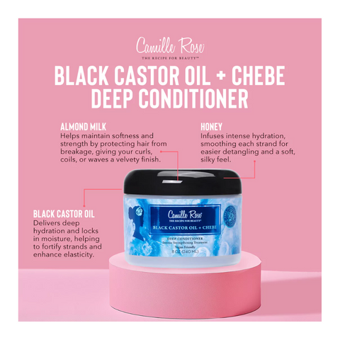 Image of Camille Rose Black Castor Oil + Chebe Deep Conditioner8 oz Position 2