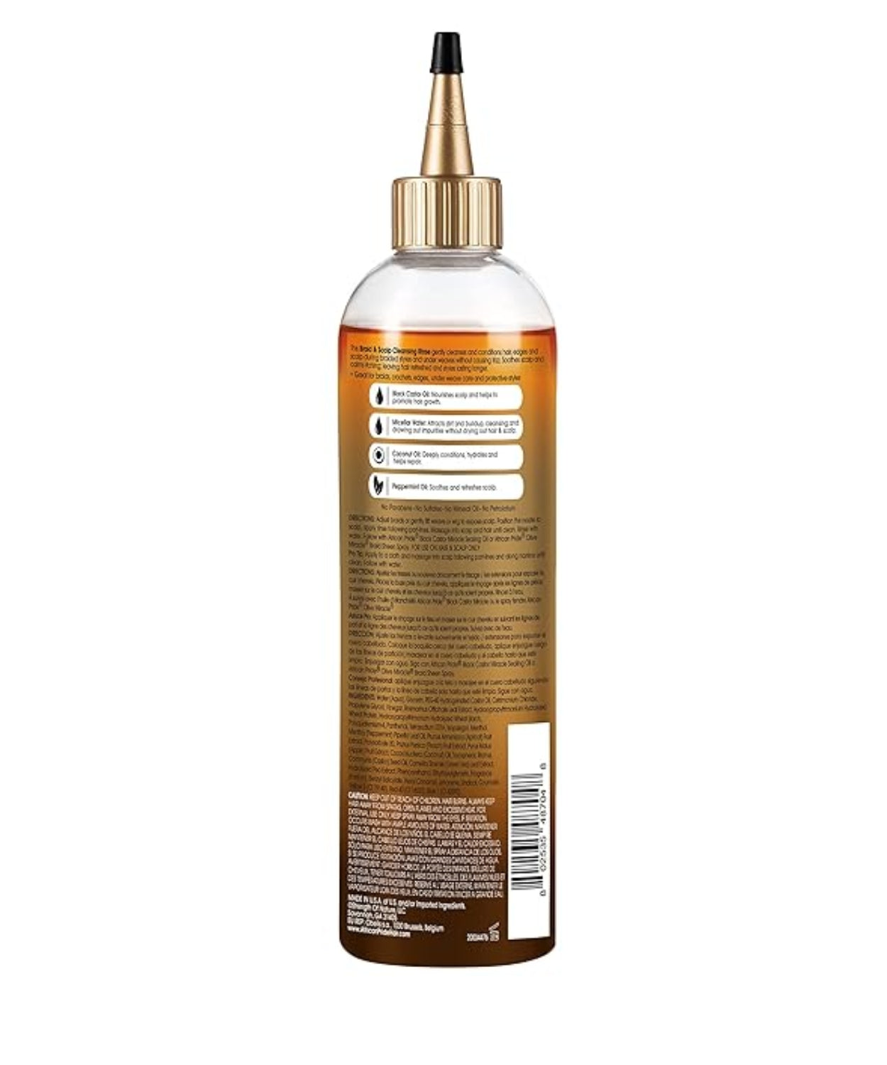 African Pride Black Castor Miracle Braid & Scalp Cleansing Rinse 12 oz Position 4