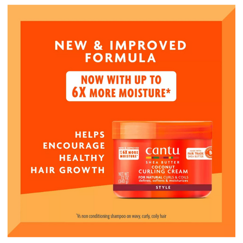 Image of Cantu Shea Butter For Natural Hair Coconut Curling Cream 12 oz Position 3