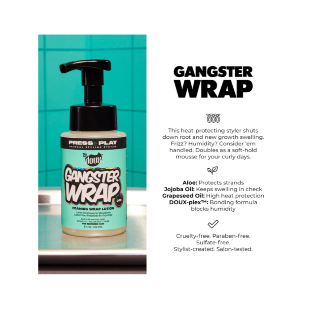 The Doux GANGSTER WRAP Foaming Wrap Lotion 8 oz Position 3