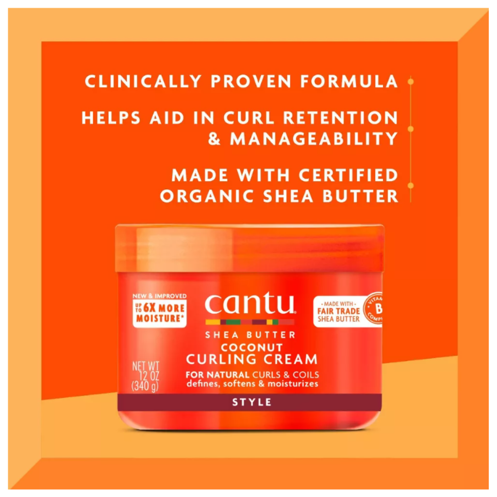 Cantu Shea Butter For Natural Hair Coconut Curling Cream 12 oz Position 2