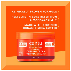 Cantu Shea Butter For Natural Hair Coconut Curling Cream 12 oz