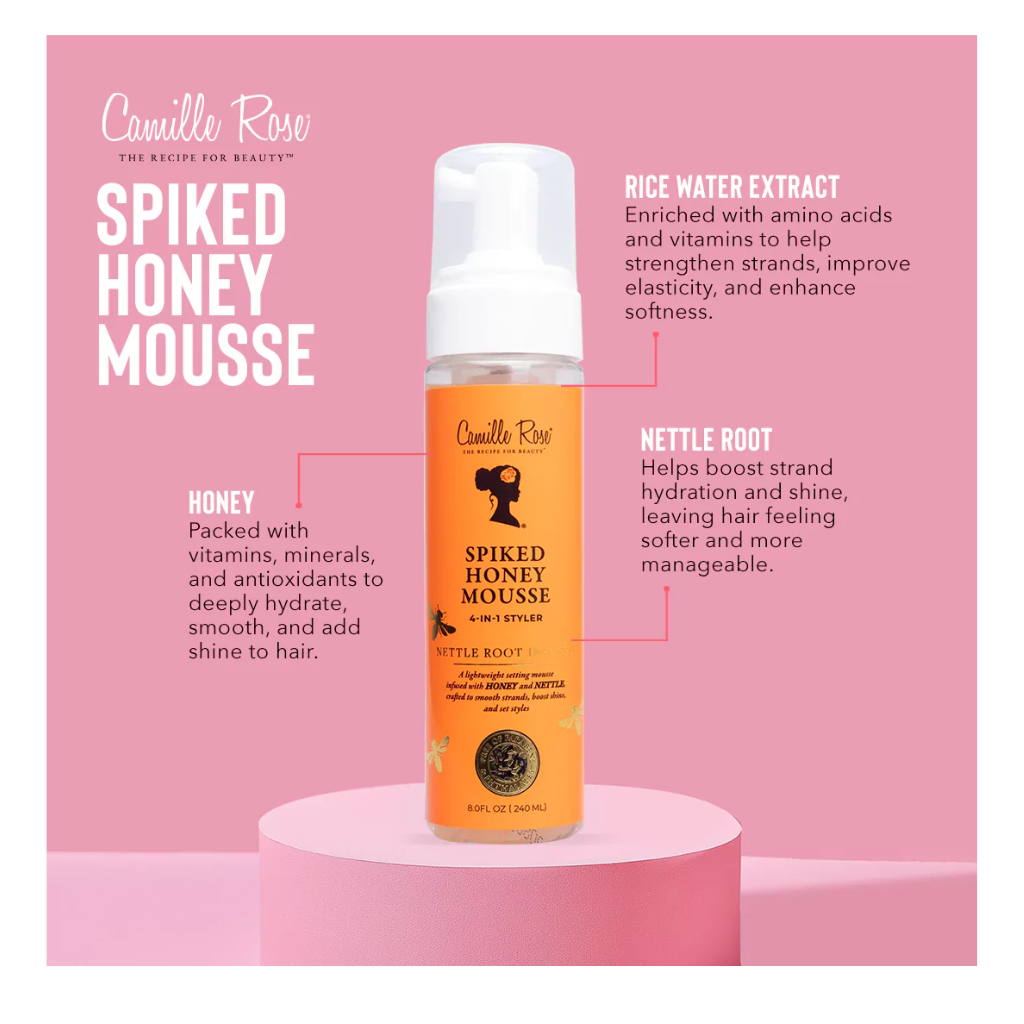Camille Rose  Spiked Honey Mousse 4-in-1 Styler 8 OZ Position 3
