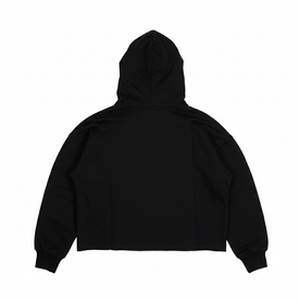 INTEGRITY 1450 ARTICLE I CROPPED HOODIE -- BLACK