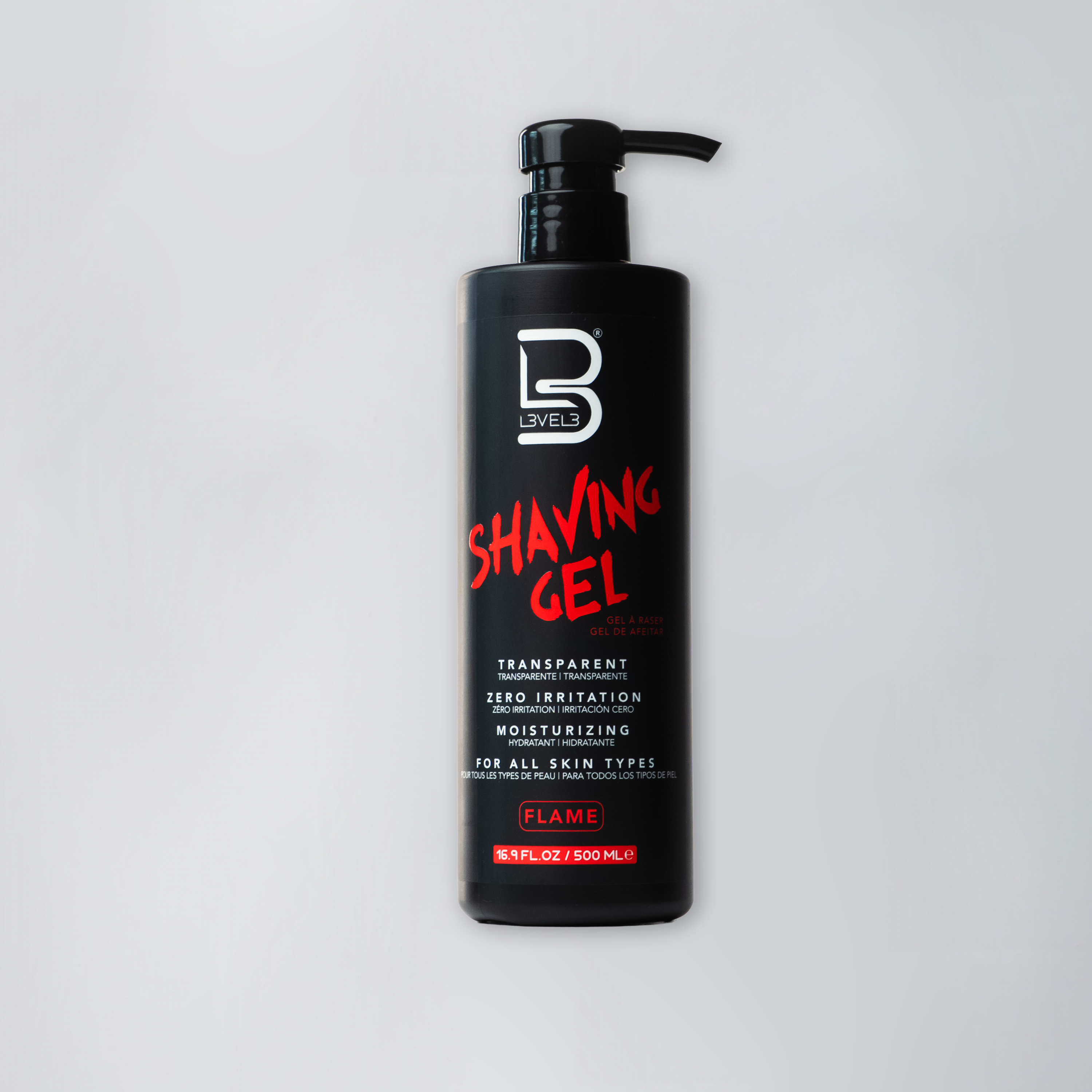 Transparent Shaving Gel Position 1