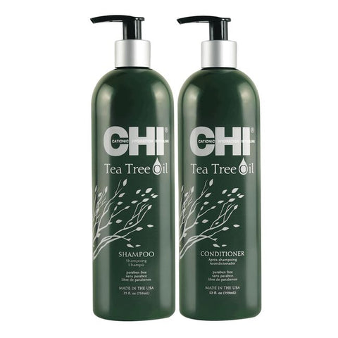 Image of Chi Tea Tree Shampoo and Conditioner 25OZ Tween Position 1