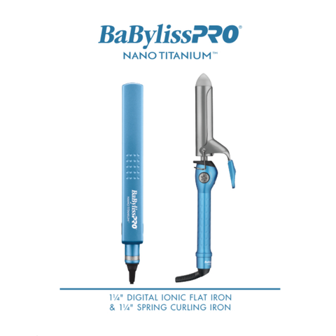 Image of BABYLISSPRO NANO 1¼" FLAT IRON + 1¼" CURL IRON | BNTPP98 Position 4