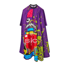 StyleCraft Studio Professional Extra-Long Kick Covers Cape - Purple Radioactive (SC350B) Position 1