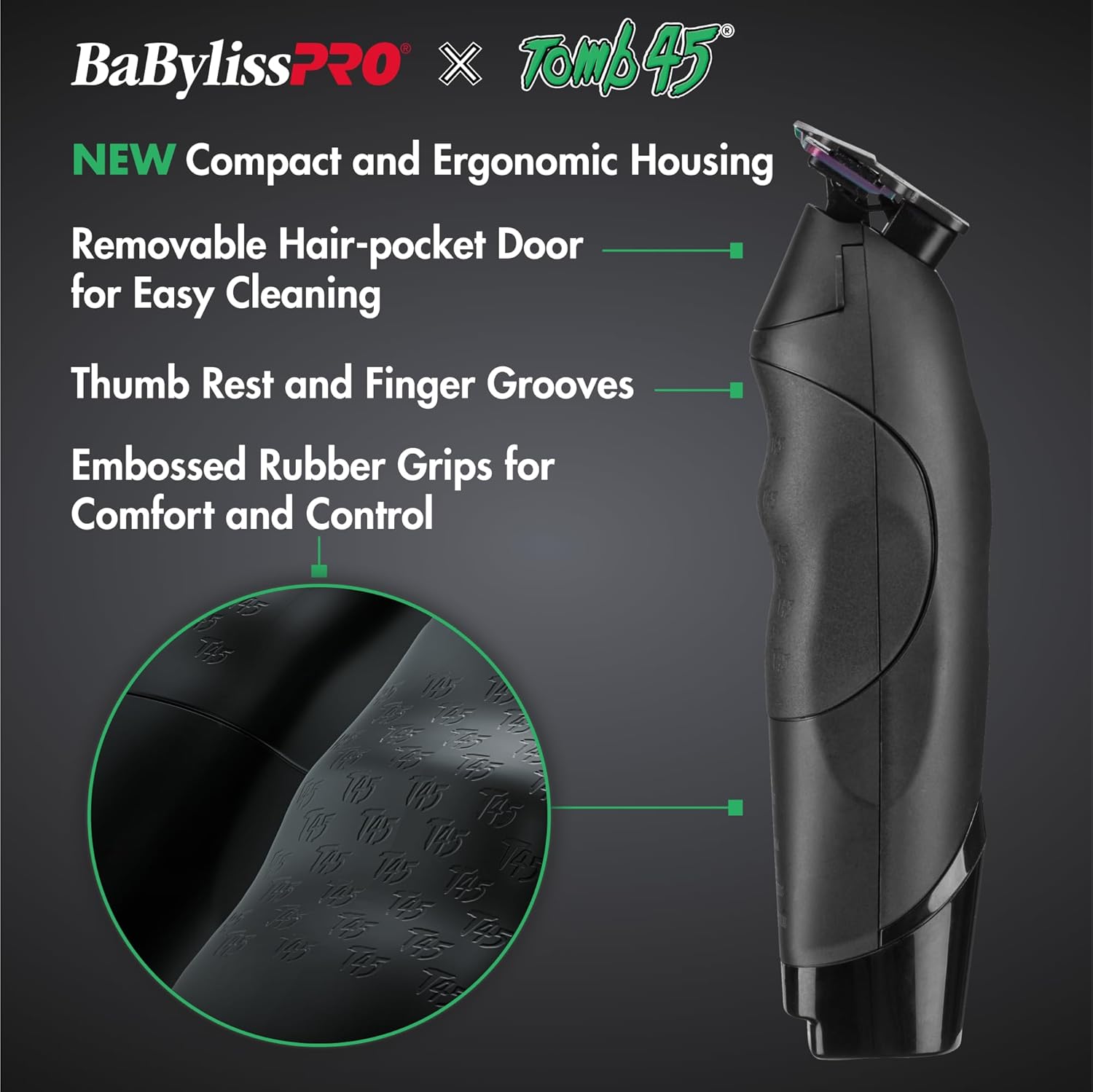 BaBylissPRO x Tomb45 Wireless-Charging Clipper & Trimmer Value Set (FXT45PPK) Position 3