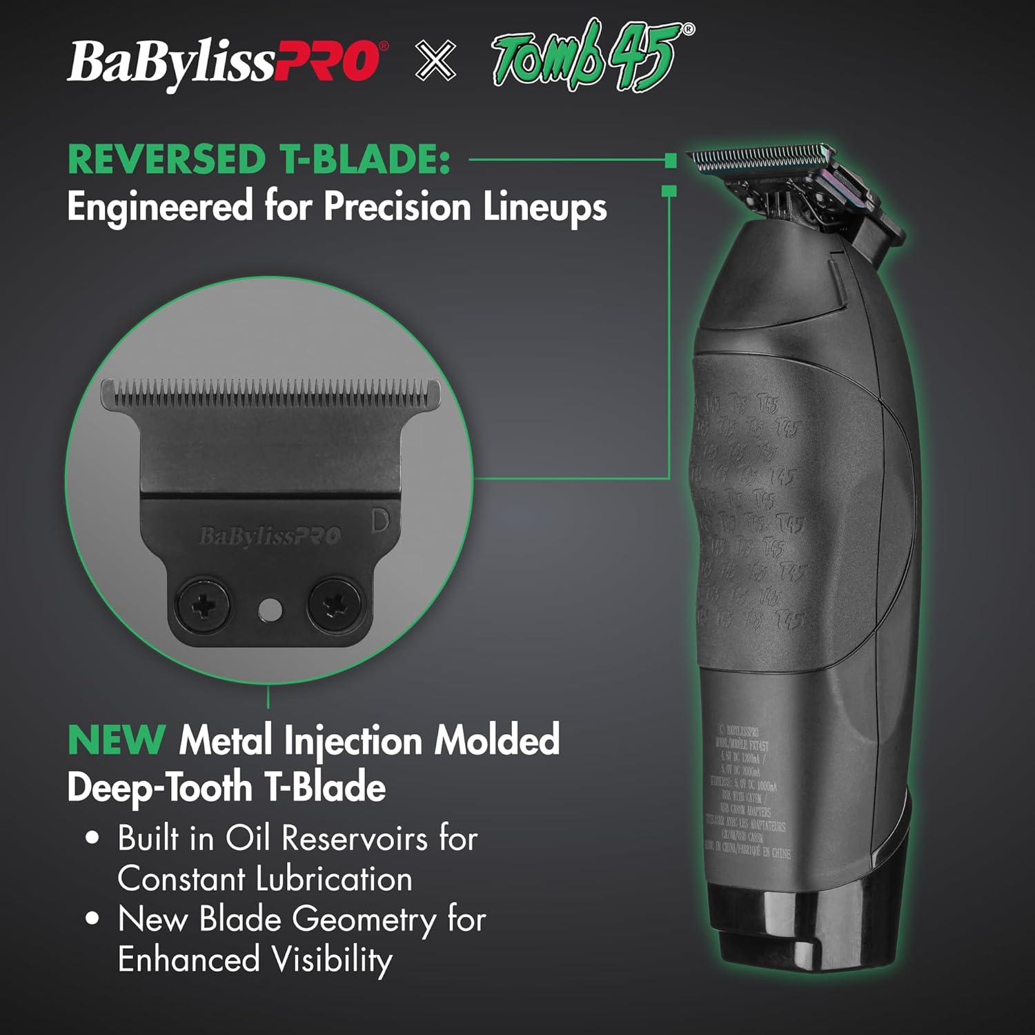 BaBylissPRO x Tomb45 Wireless-Charging Clipper & Trimmer Value Set (FXT45PPK) Position 6