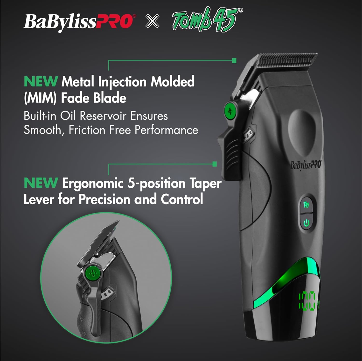 BaBylissPRO x Tomb45 Wireless-Charging Clipper & Trimmer Value Set (FXT45PPK) Position 8