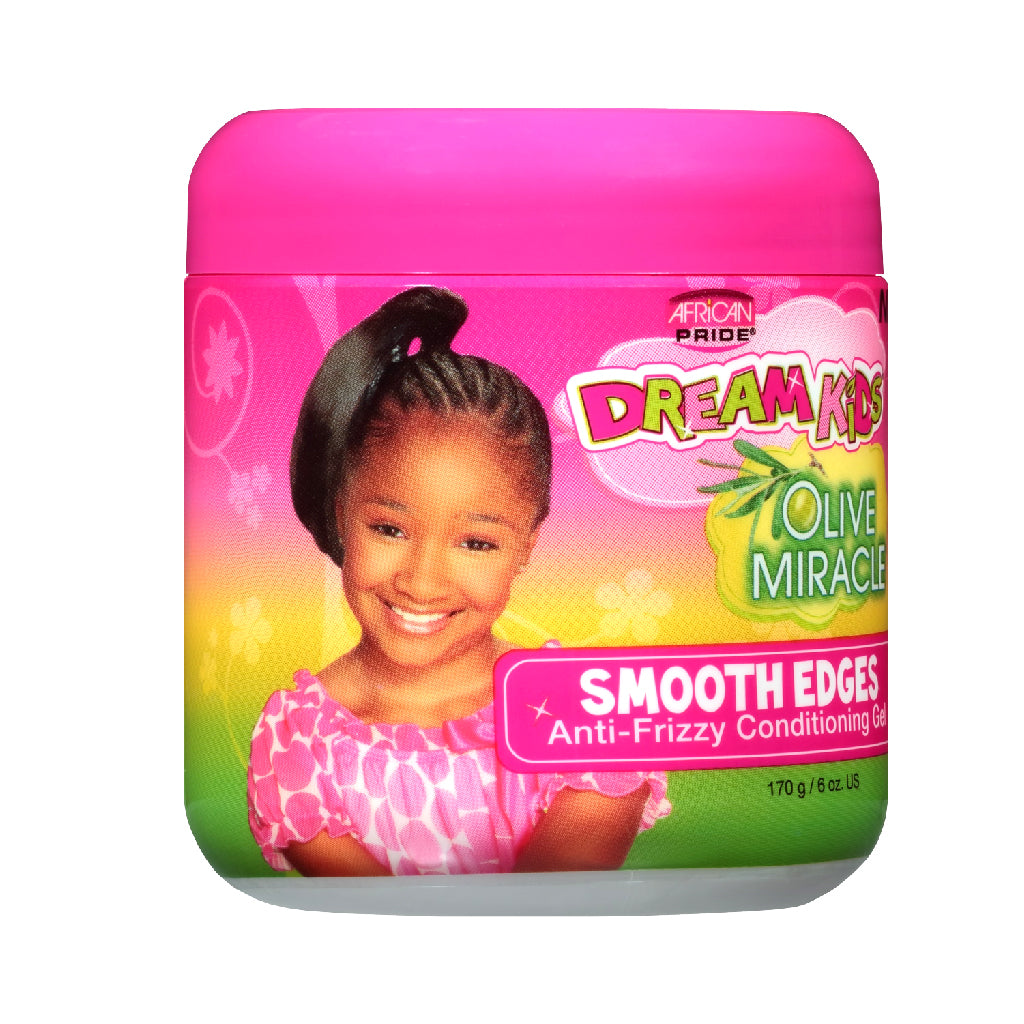 African Pride Olive Miracle Dream Kids Smooth Edges anti-frizzy conditioning Gel 6 oz Position 3