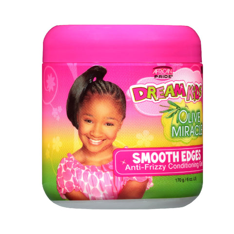 Image of African Pride Olive Miracle Dream Kids Smooth Edges anti-frizzy conditioning Gel 6 oz Position 3