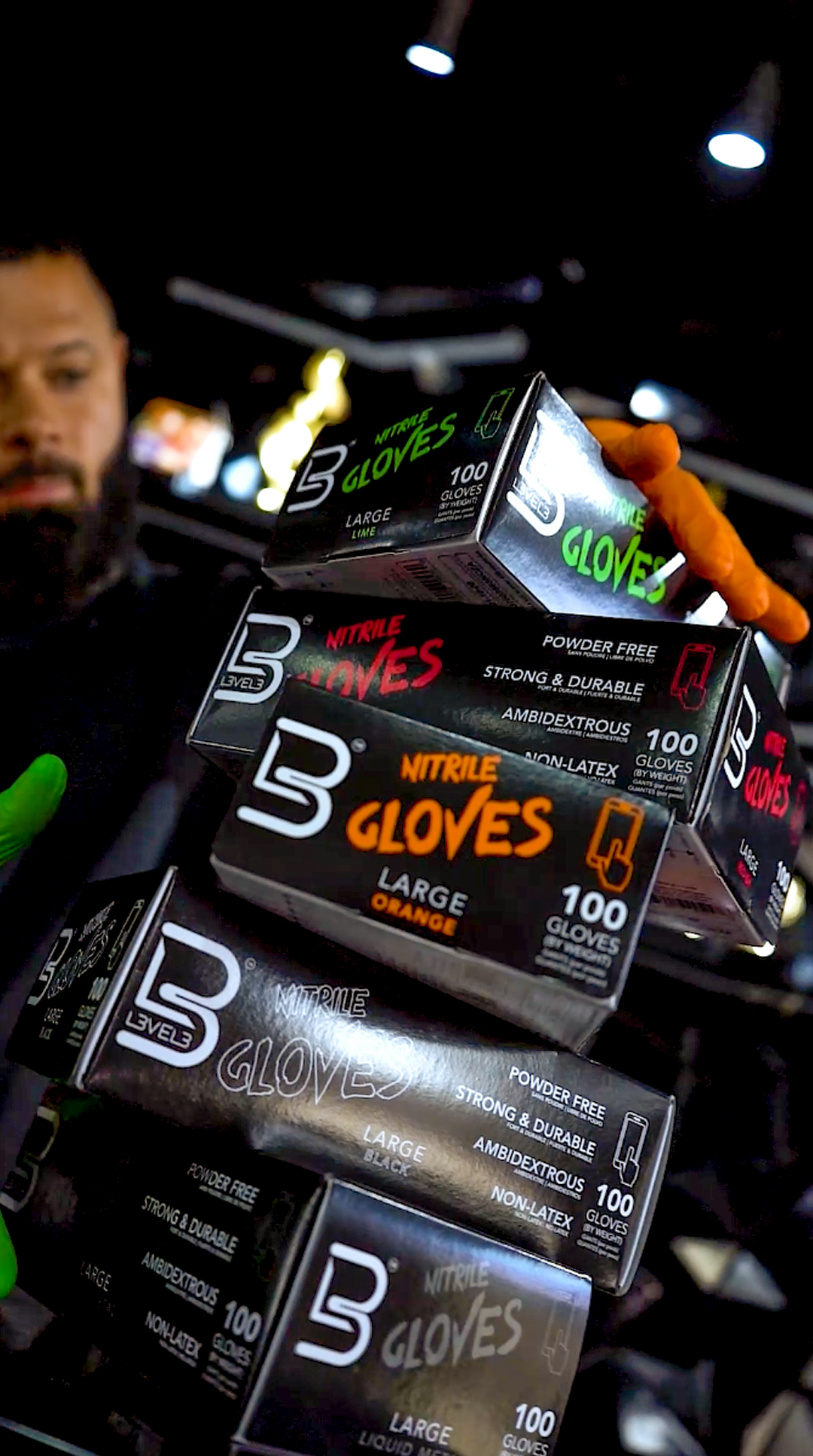 Professional Nitrile Gloves Position 9