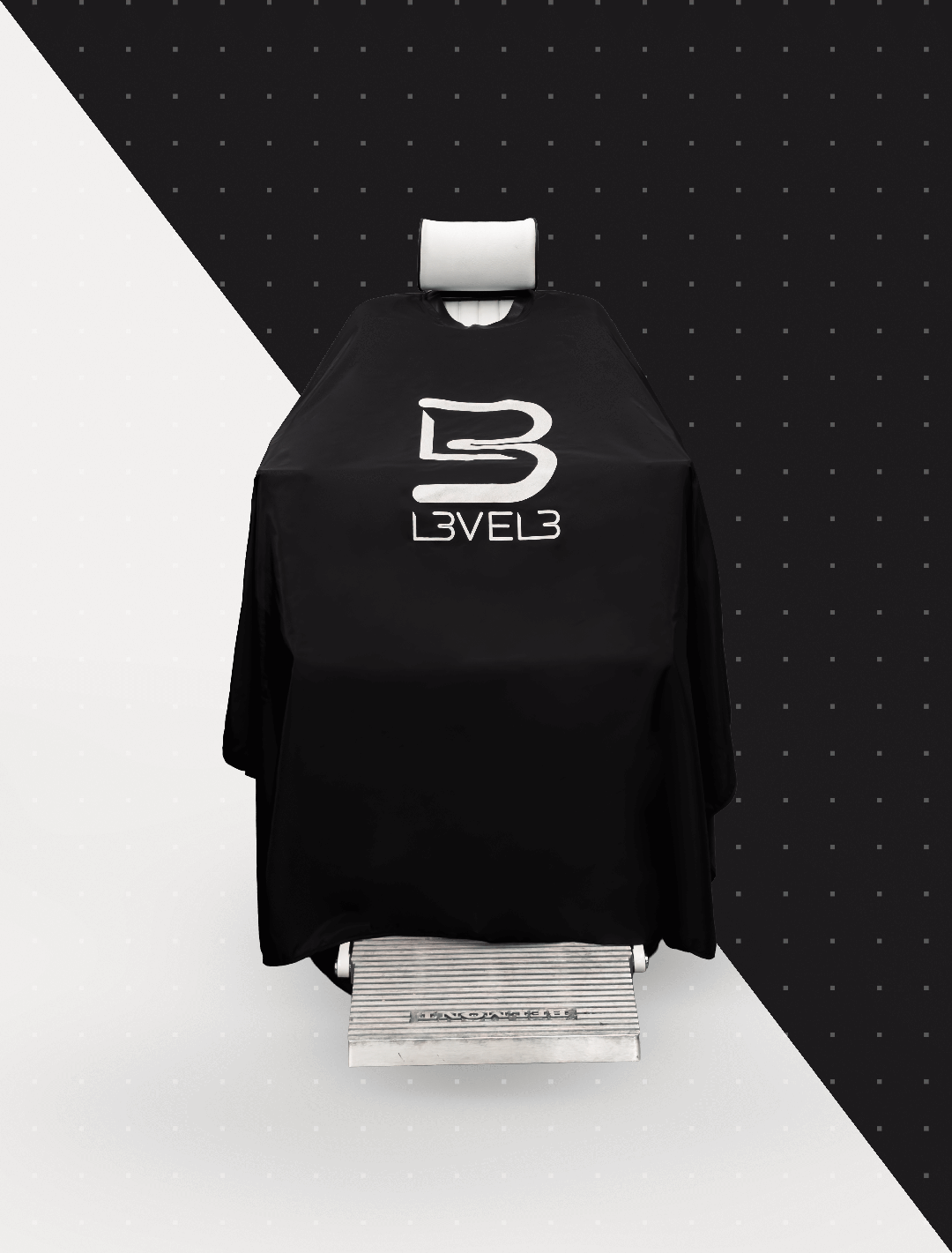 Professional Rubber Neck Cutting Cape Position 3