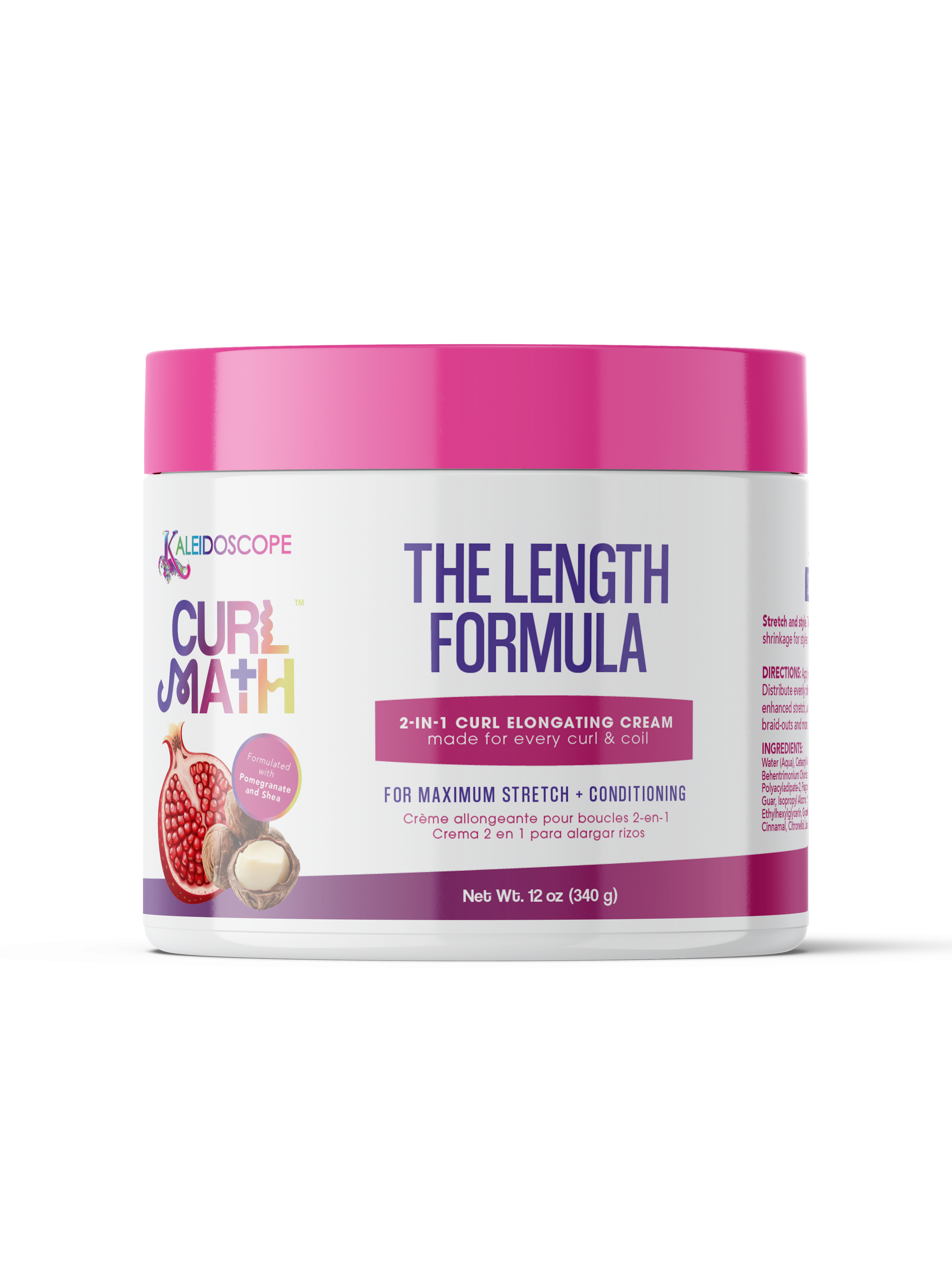 Curl Math The Length Formula - 2-in-1 Curl Elongating Cream 12oz Position 1