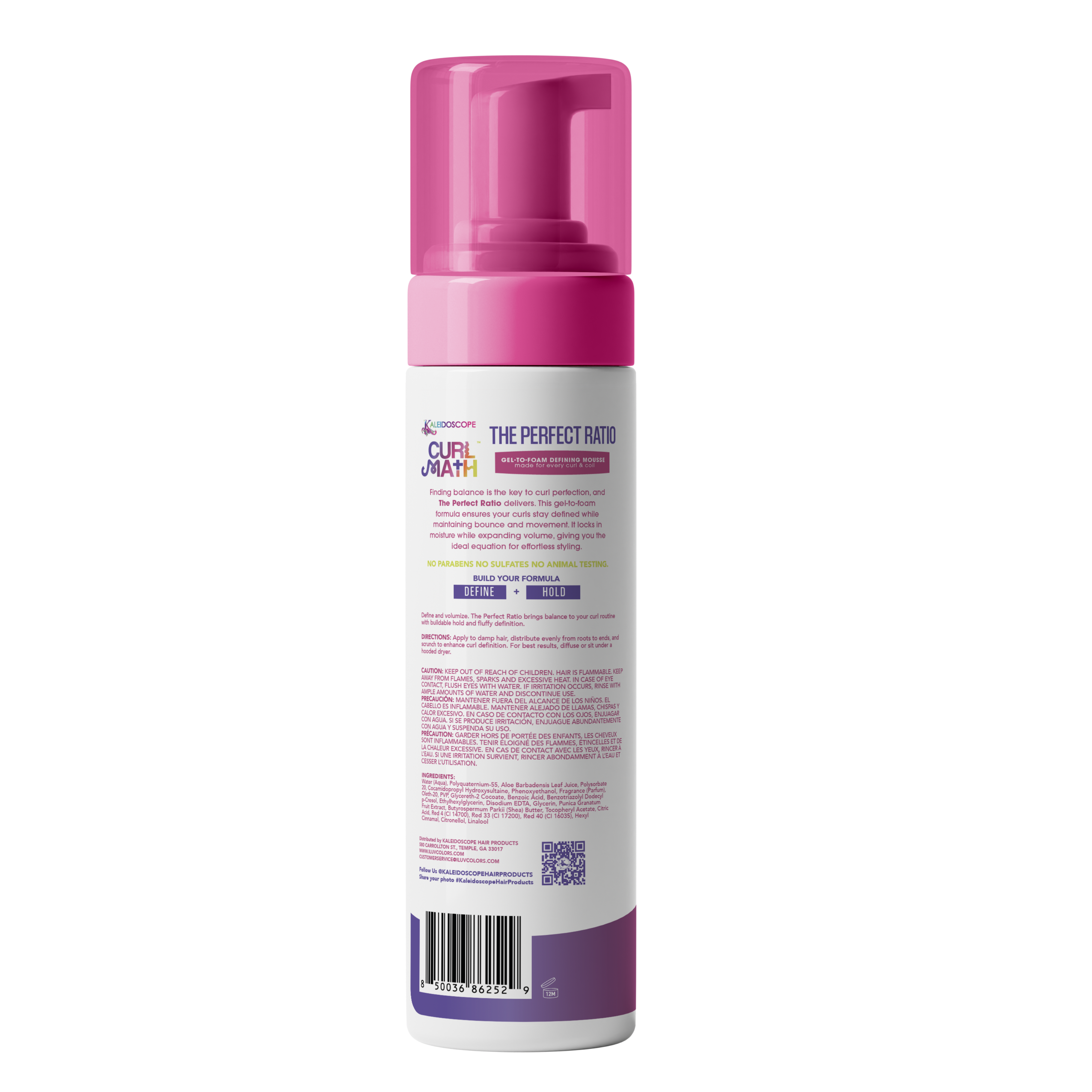 Curl Math The Perfect Ratio - Gel-to-Foam Defining Mousse 8oz Position 5