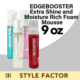 Style Factor EDGEBOOSTER Extra Shine and Moisture Rich Foam Mousse 9 oz