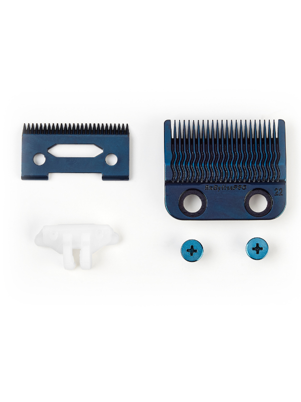 BaBylissPRO MIM Ultra-Thin Blue Clipper Blade #FX8022BL Position 3