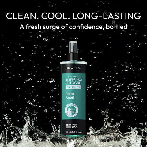 Image of Red PRO GROOMANE Aftershave Cologne (500ml/16.9oz) Position 24