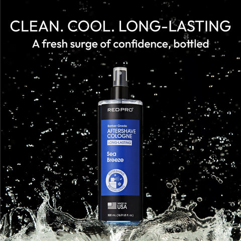 Image of Red PRO GROOMANE Aftershave Cologne (500ml/16.9oz) Position 12