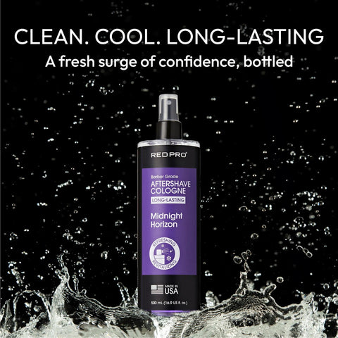 Image of Red PRO GROOMANE Aftershave Cologne (500ml/16.9oz) Position 9