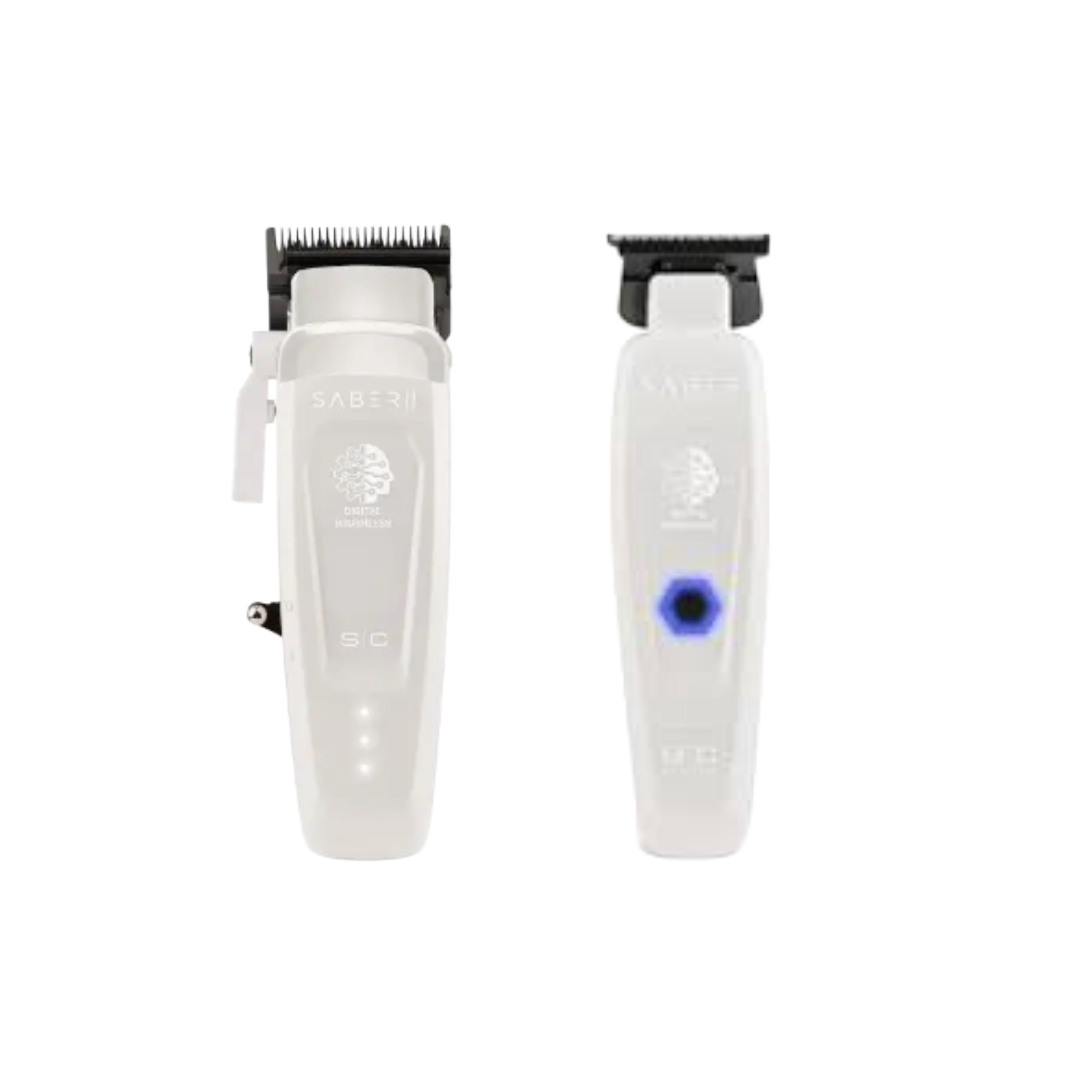 StyleCraft Saber II Clipper & Saber Trimmer Combo White - Free Level 3 Comb Set 🎁 Gift  (In Stock)