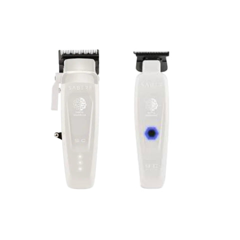 Image of StyleCraft Saber II Clipper & Saber Trimmer Combo White - Free Level 3 Comb Set 🎁 Gift  (In Stock)