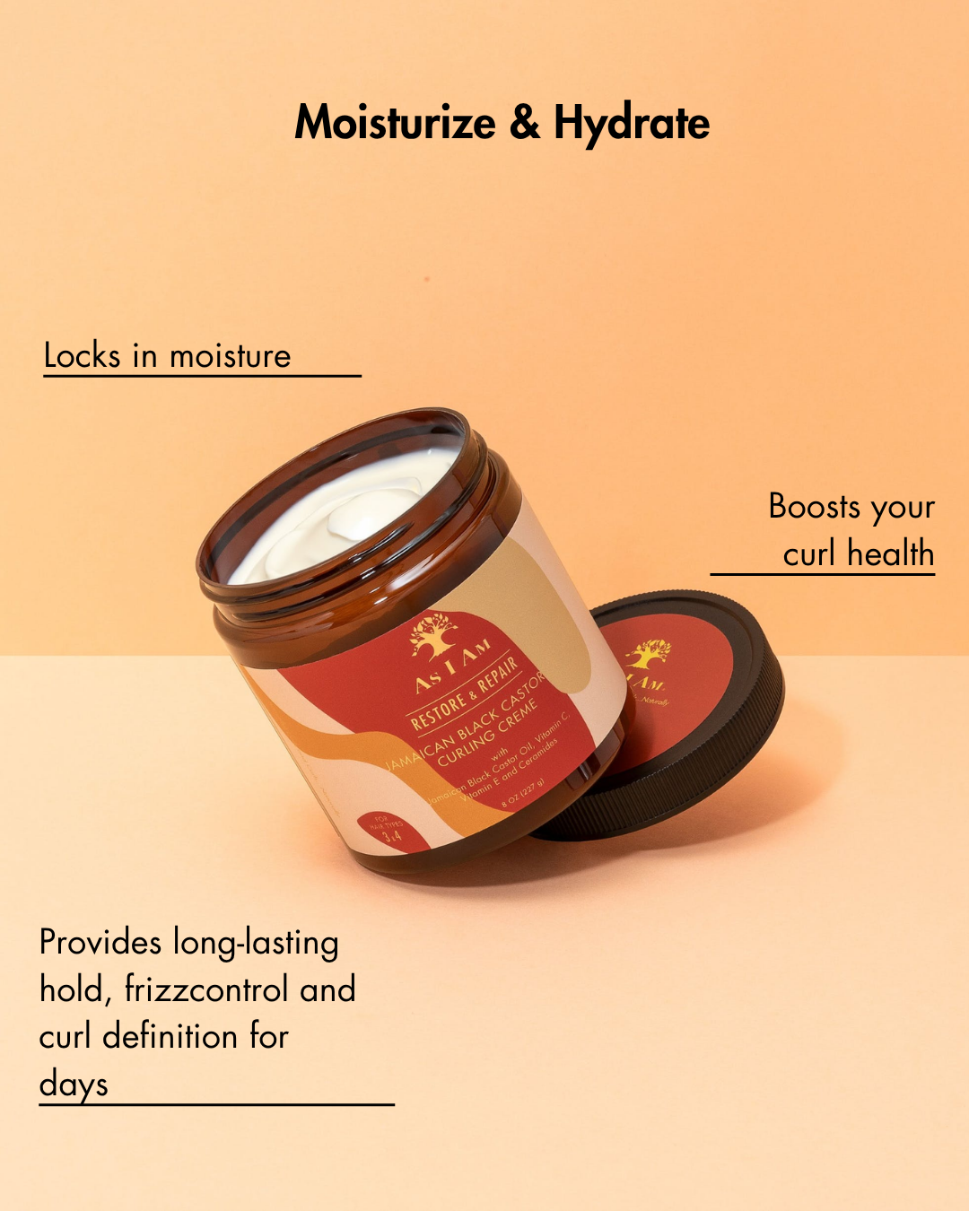 Jamaican Black Castor Oil Curling Crème Position 4